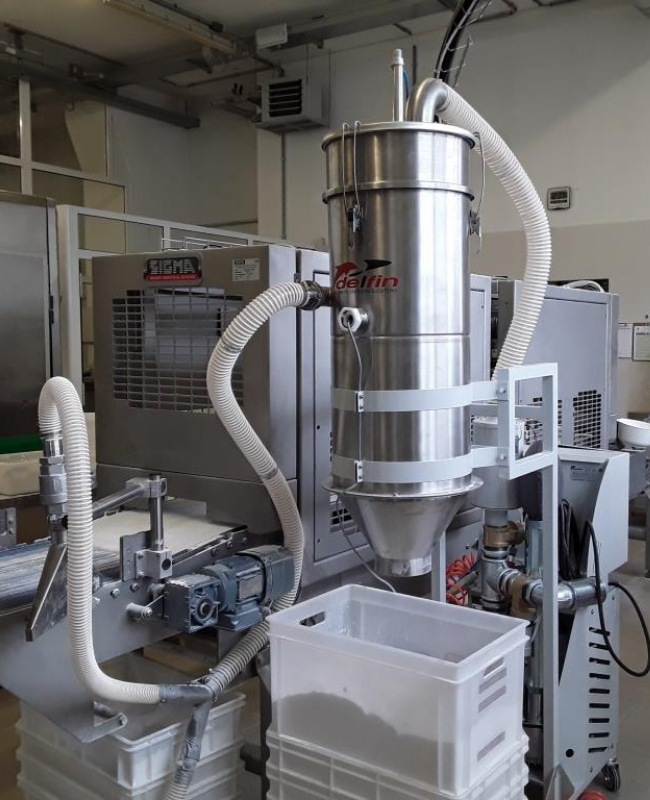 Recuperación de productos de panadería con la solución de Delfin Pneumatic Conveyors
