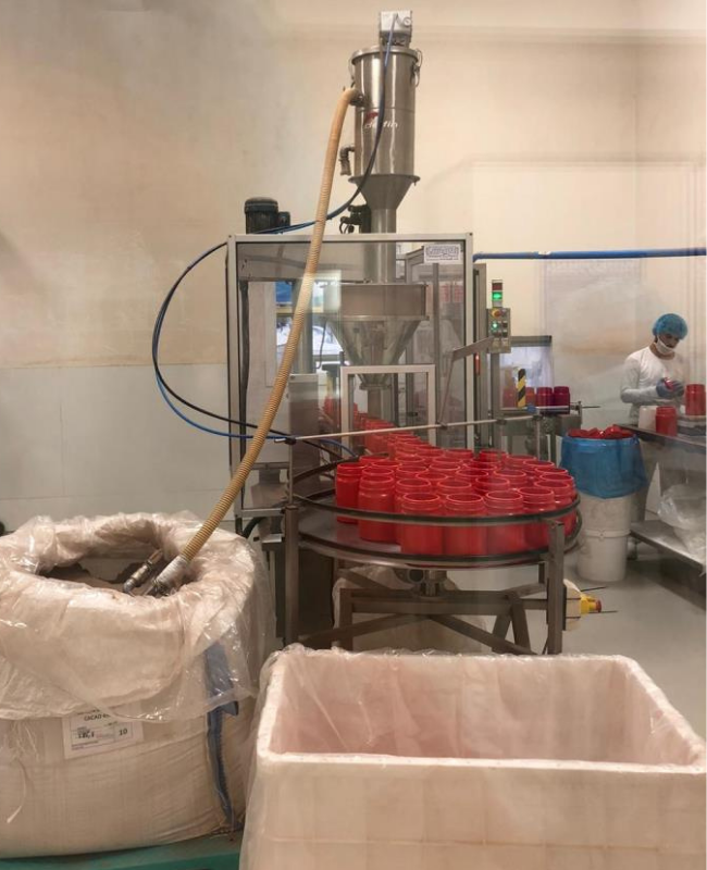 Packaging of nutraceutical powders_Delfin Pneumatic Conveyors