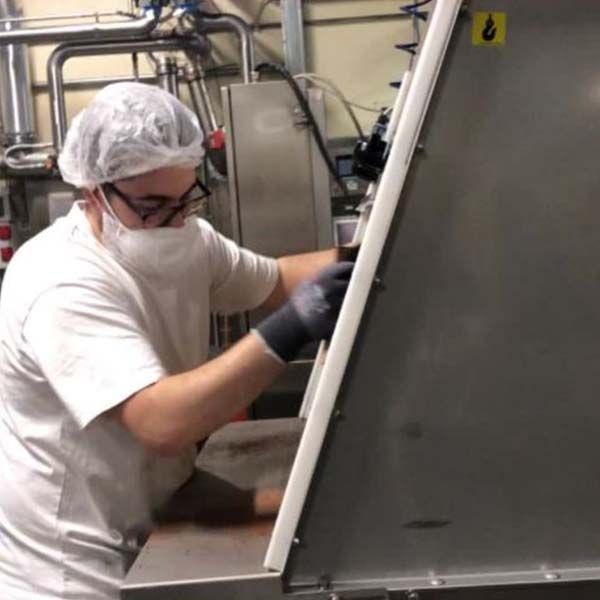 Svuota sacchi ventilata scarico prodotto industria alimentare