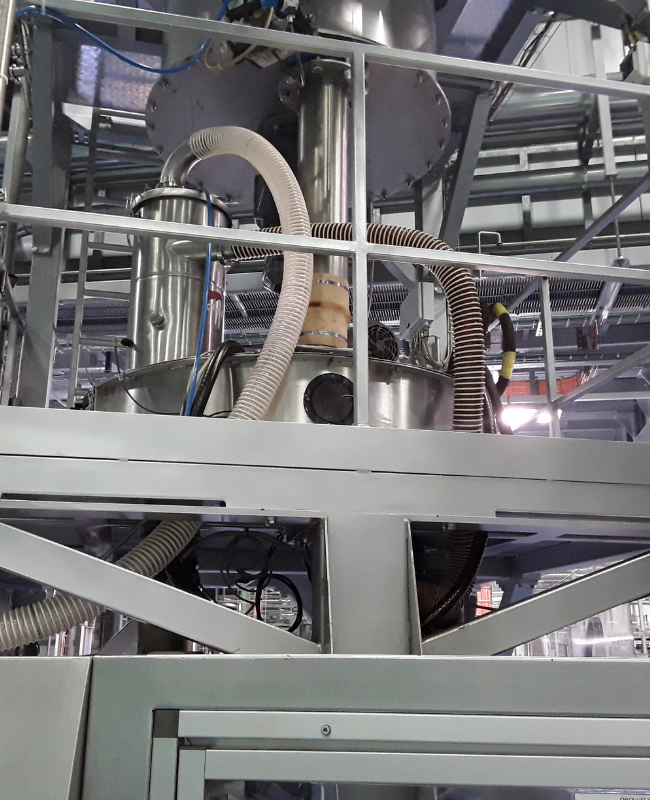 Recuperación de café de la envasadora a Pan Feeder - Soluciones Delfin